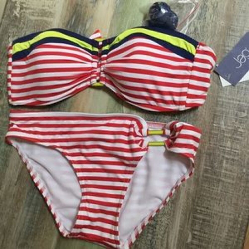 Two piece Striped Bathing Suit NWT